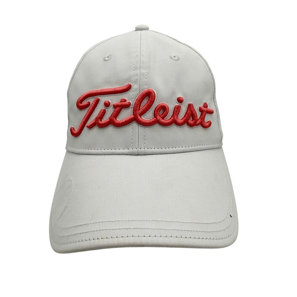 Titleist Women's White and Red Branded Golf Hat NEW